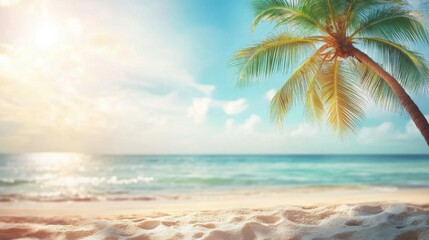 Obraz premium Tropical Beach Scene.