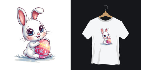 Easter Silly Rabbit with an Easter Egg for Jesus t-shirt design