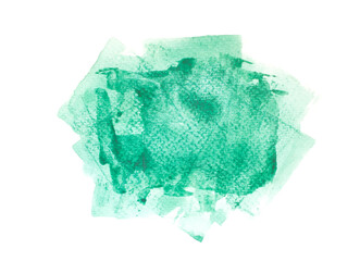 green watercolor painting