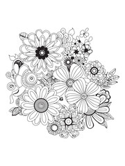 Flower Adult Coloring Pages Relax and Unleash Your Creativity