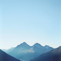 Fototapeta premium Serene Mountain Landscape at Dawn