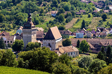 The evangelic Church of Saschiz in Romania