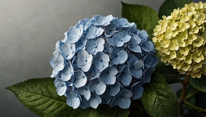 Realistic hydrangea illustration, ideal for wedding invitations.