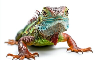 Obraz premium Animal isolated stock photo on white background. Lizard