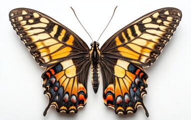 Obraz premium Butterfly isolated stock photo on white background 