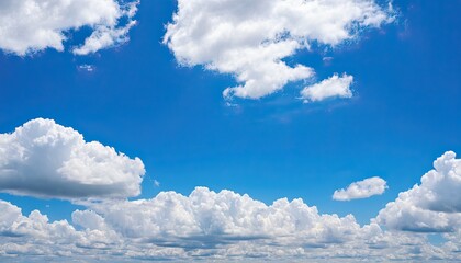 Blue sky background with tiny clouds 4