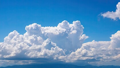 Blue sky background with tiny clouds 3