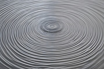 水の波紋の広がり