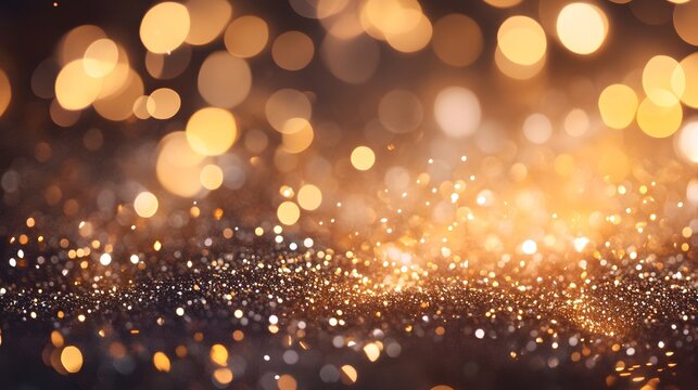 Fototapeta Sparkling golden glitter background
