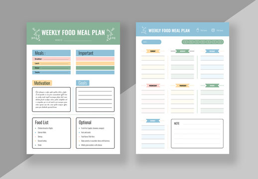 Weekly Planner Template Layout