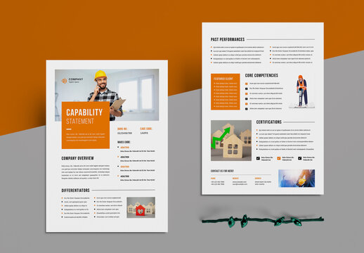 Company Capability Statement Design Layout