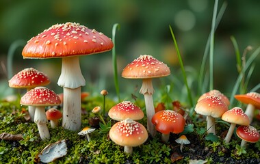 Obraz premium mushrooms in the forest