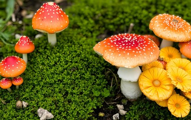 Obraz premium mushroom in the forest