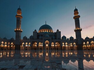 Fototapeta premium mosque at night