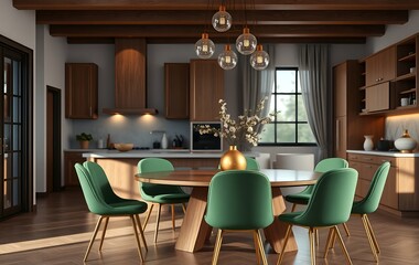 living interior with fireplace