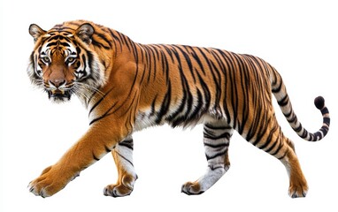 Fototapeta premium Tiger isolated stock photo on white background 