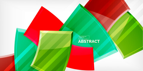 Vector abstract color geometric shapes. Illustration For Wallpaper, Banner, Background, Card, Book Illustration, landing page