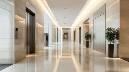 Fototapeta premium Modern black and classic Elevator doors of office or hotel hallway, Lobby interior, corridor in house with lift,Black elegant lift for passenger or cargo elevators,copy space.