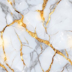 Tile image, White marble with golden veining