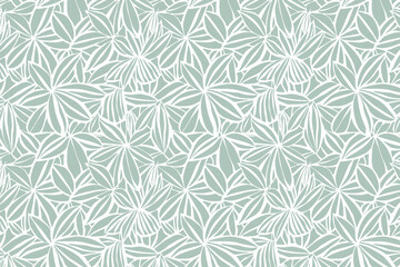 Toile pattern tapestry. Linocut print. Monochrome botanical pattern background. Created with Generative AI technology.