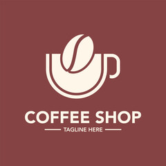Coffee shop logo vector