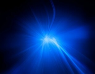 abstract minimal  Blue neon background with glowing wavy line. 