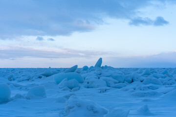 Drift ice in Hokkaido Japan © 善弘 石垣