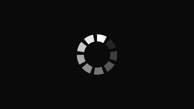 ロード中やローディング画面のアイコンと黒背景