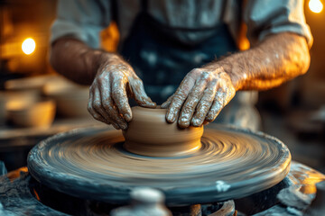 Pottery Art at Dusk
