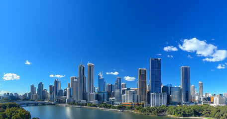 Fototapeta premium Office Skyscrapers in the City Financial and Business District