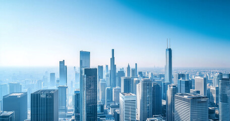 Fototapeta premium Office Skyscrapers in the City Financial and Business District