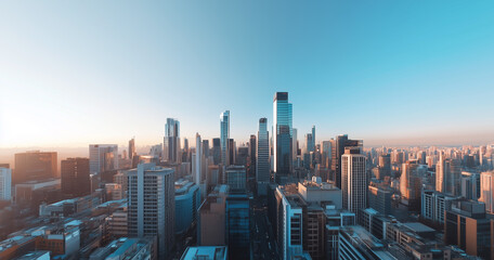 Obraz premium Office Skyscrapers in the City Financial and Business District