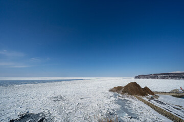 Drift ice in hokkaido Japan © 善弘 石垣