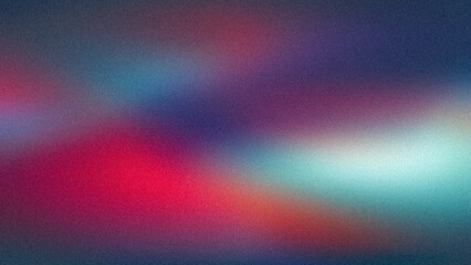 Glowing pink purple red blue color grainy gradient backdrop design, summer poster design. Vibrant colorful noisy gradient glow, shine, bright, spotlight banner, poster and header