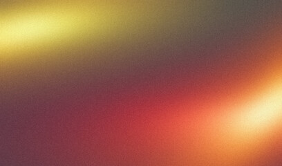 Glowing orange red yellow color grainy gradient backdrop design, summer poster design. Vibrant colorful noisy gradient glow, shine, bright, spotlight banner, poster and header
