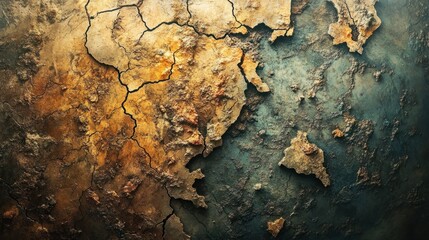 Depiction of Earth's surface evolving due to the continuous movement of tectonic plates