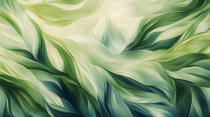 Green underwater seaweed seamless pattern background