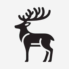 Deer logo  deer icon  deer head  vector Collection of black deer icons.Logo of deer.Deer simple icon.Reindeer vector symbols.Set of deers.
