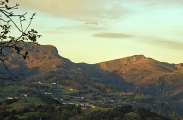 small town in the foothills of the mountains