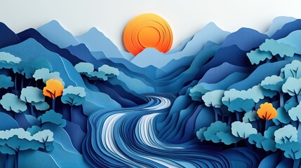 Aerial perspective showcasing a scenic river known for being the largest in a notable region and recognized as part of the National Wild and Scenic Rivers