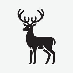 Deer logo  deer icon  deer head  vector Collection of black deer icons.Logo of deer.Deer simple icon.Reindeer vector symbols.Set of deers.