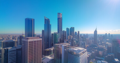 Obraz premium Office Skyscrapers in the City Financial and Business District