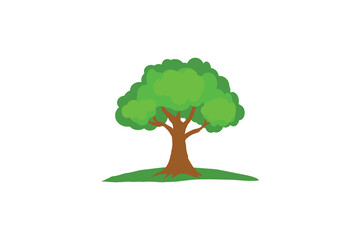 simple flat style tree design, tree icon