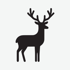 Deer logo  deer icon  deer head  vector Collection of black deer icons.Logo of deer.Deer simple icon.Reindeer vector symbols.Set of deers.