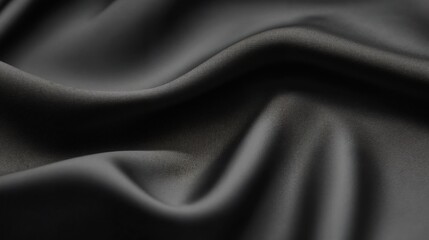 Fototapeta premium Close-Up of Neoprene Fabric with Smooth, Rubbery Texture and Black Matte Finish