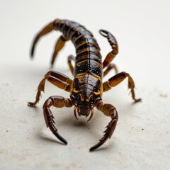 scorpion on black background