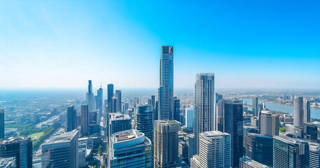 Fototapeta premium Office Skyscrapers in the City Financial and Business District