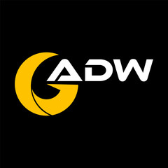 ADW letter logo design for your brand or company business. company logo ,rand, initial, finance logo, luxury ,tech , marketing
