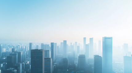 Office Skyscrapers in the City Financial and Business District