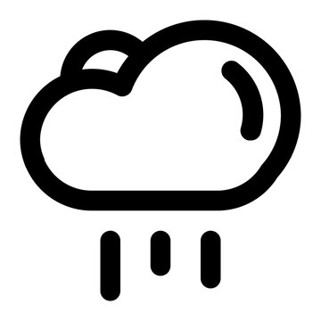 recommend clip art: Simple black cloud with a rain drop icon.